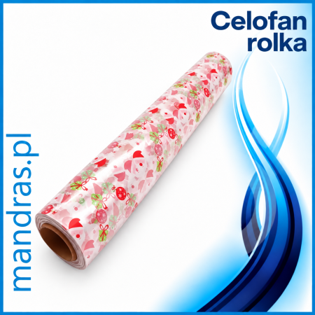 Folia CELOFAN rolka ŚWIĘTA 40cm x 30m